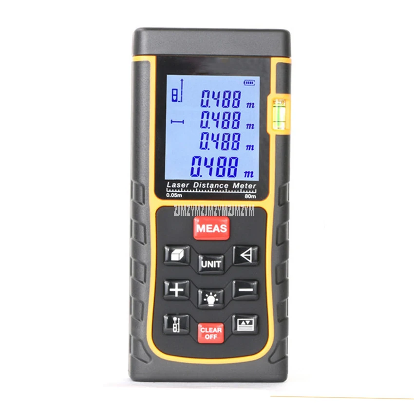 

E80 80M Laser Distance Meter Laser Range finder Distance/Area/Volume Meter 2mm Accuracy Pythagorean Calculation Rangefinder