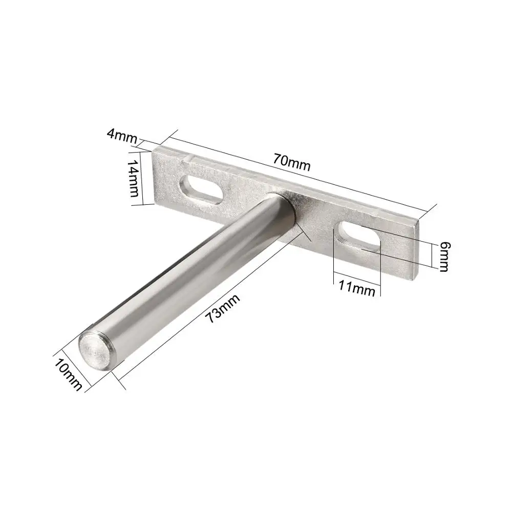 Uxcell 4pcs Invisible Floating Shelf Brackets Adjustable Blind Shelf Floating Support Brackets Concealed Mount for Home Wall DIY
