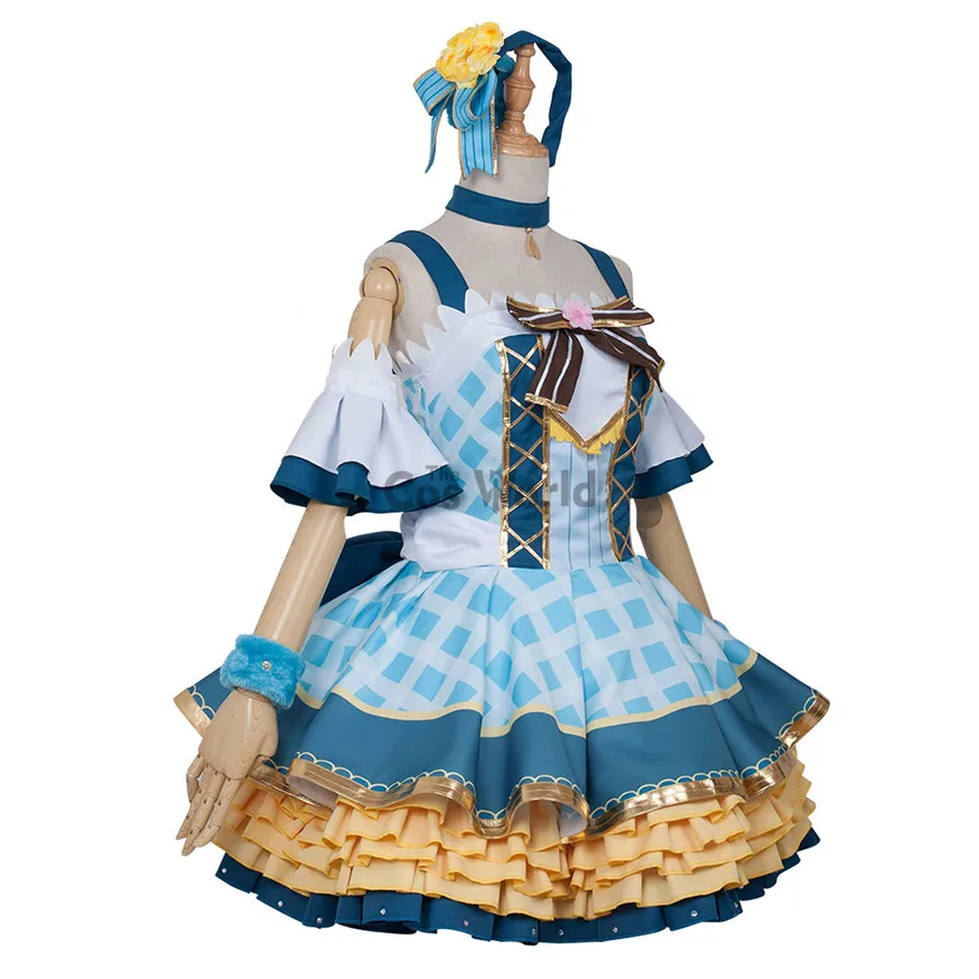 Love Live Ayase Eli Flower Bouquet Dress Uniform Outfit Anime Customize Cosplay Costumes