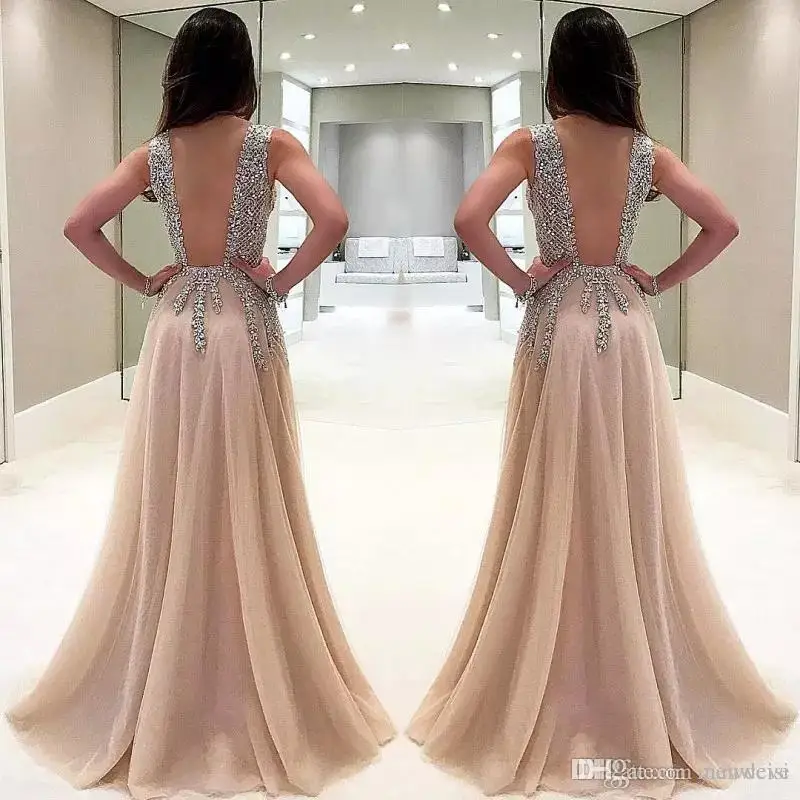 Beaded Side Split Prom Dresses Long Crystal Evening Dresses Mother Of The Bride Dress Prom Dress Wedding Guest Wear Evening Gown