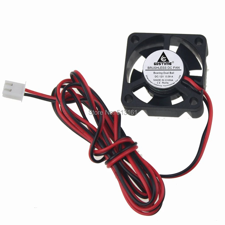 2ピース/ロットgdstime 3dプリンタ冷却ファンミニ30ミリメートルdc 12ボルト2ピンコンピュータ、pcのvgaビデオクーラー3010