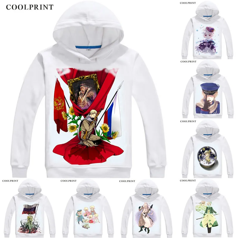 Russia Soviet Union Ivan Braginski Mens Hoodies Axis Powers Hetalia Men Sweatshirt Streetwear Anime Hoodie Printed Long Hooded