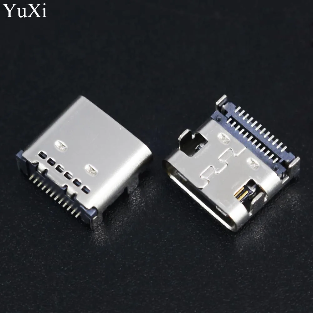 

YuXi 1PCS High speed data interface micro 3.1 usb DIY 24pin USB-C USB 3.1 Type C mother Socket Connector SMT type