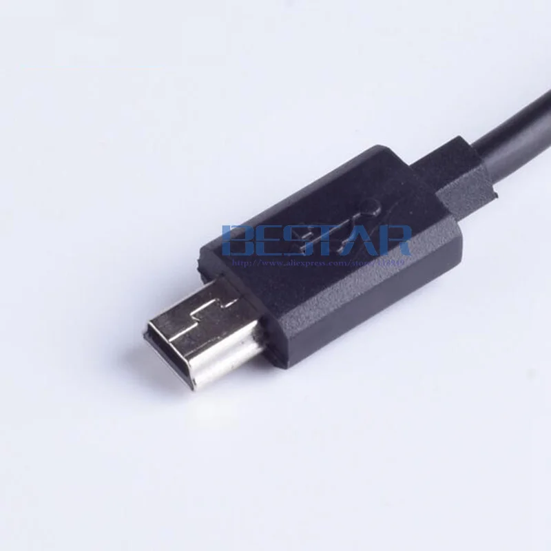 wholesale White & Black 100cm 1M 3FT Mini USB 5P 5pin male To USB 2.0 A male charging charge data 4pin Cable for navigator V3