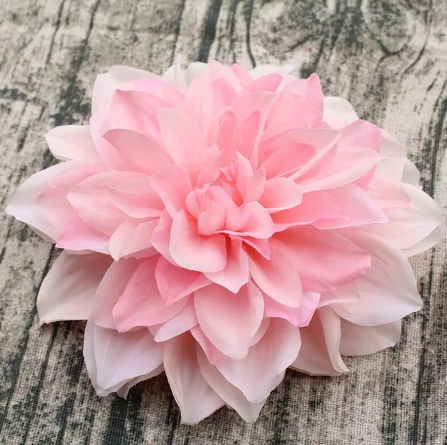 15CM Big Artificial Silk Corsage Headdress Dahlia Chrysanthemum Flowers Handmade DIY Home Decor Head