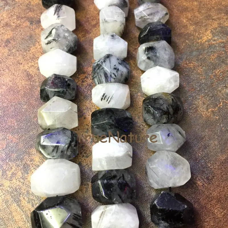 Mix Labradorites Crystal Quartzs Amethysts Moonstone Slab Nugget Beads Wholesale Natural Full Strand Bead In 13*18 mm BE6392