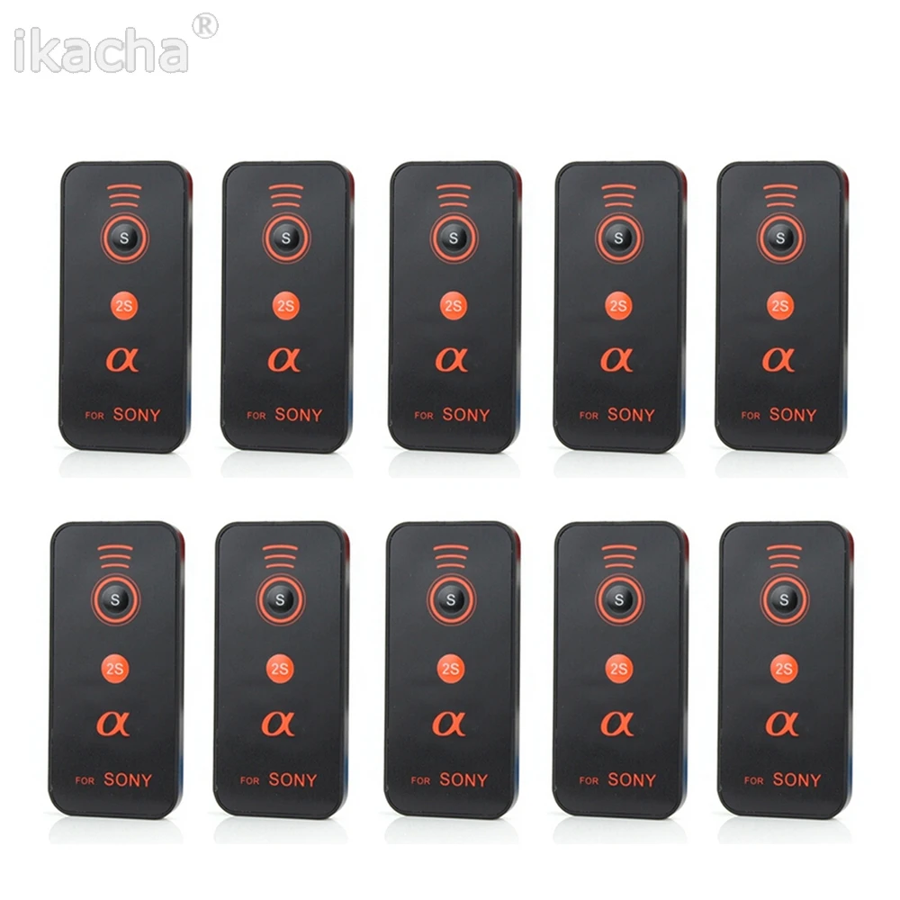 10 Uds cámara IR Control remoto del obturador inalámbrico para Sony A55 NXE3 NEX5N NEX6 NEX7 A5000 A6000 A380 A850 A900