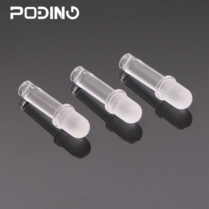 50pcs/lot Poding PCB LED Light Pipe RoHS Dia 5mm Plastic Round Head Light Pipe Guides PLP5-XXX Series