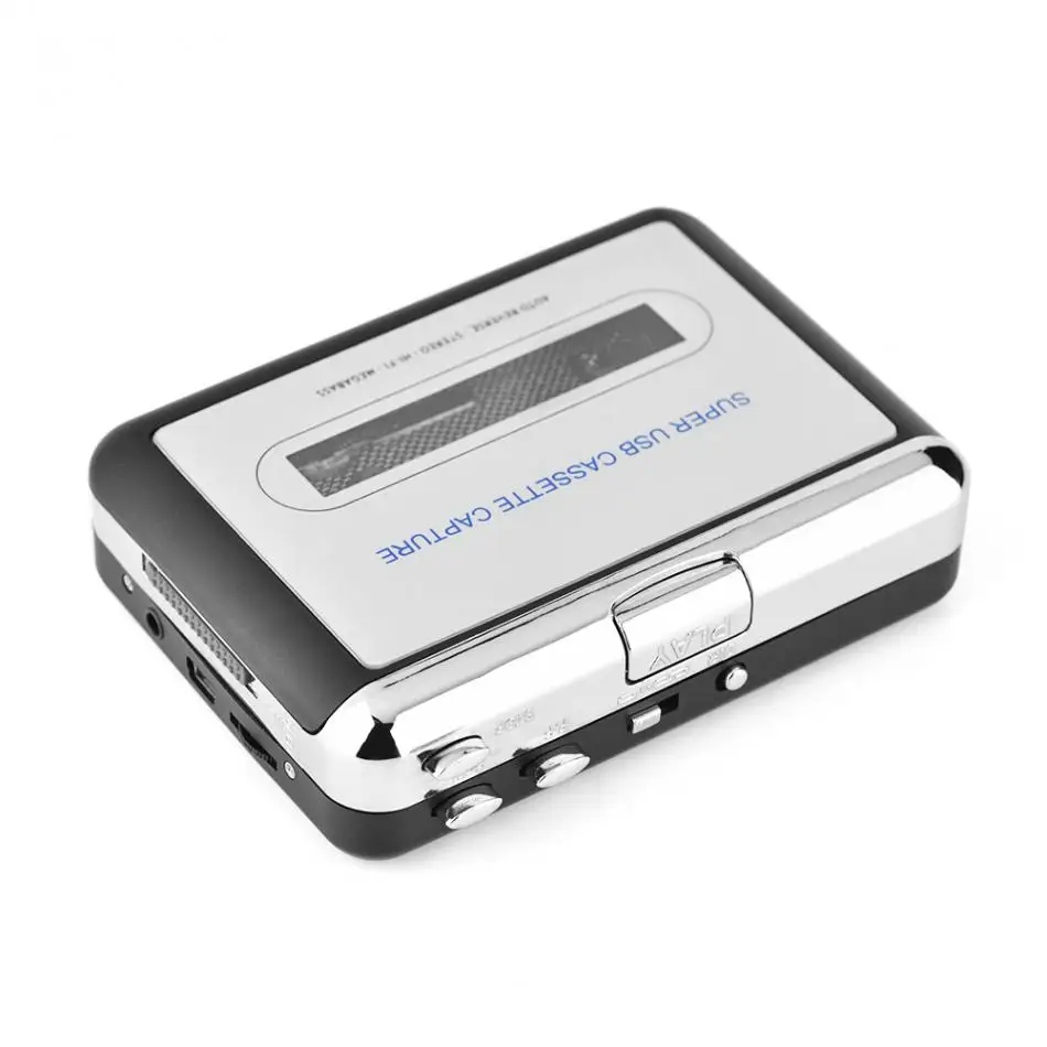 USB Cassette Tape to PC MP3 CD Switcher Converter Capture Audio Music Player with Headphones