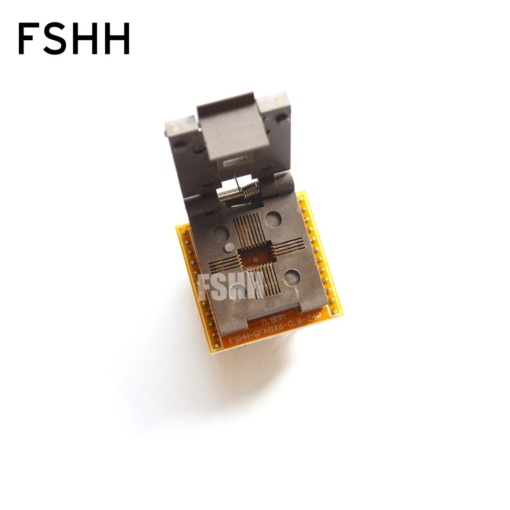 

FSHH QFN24 to DIP24 Programmer adapter WSON24 UDFN24 MLF24 ic test socket Size=8mmx6mm Pin pitch=0.8mm