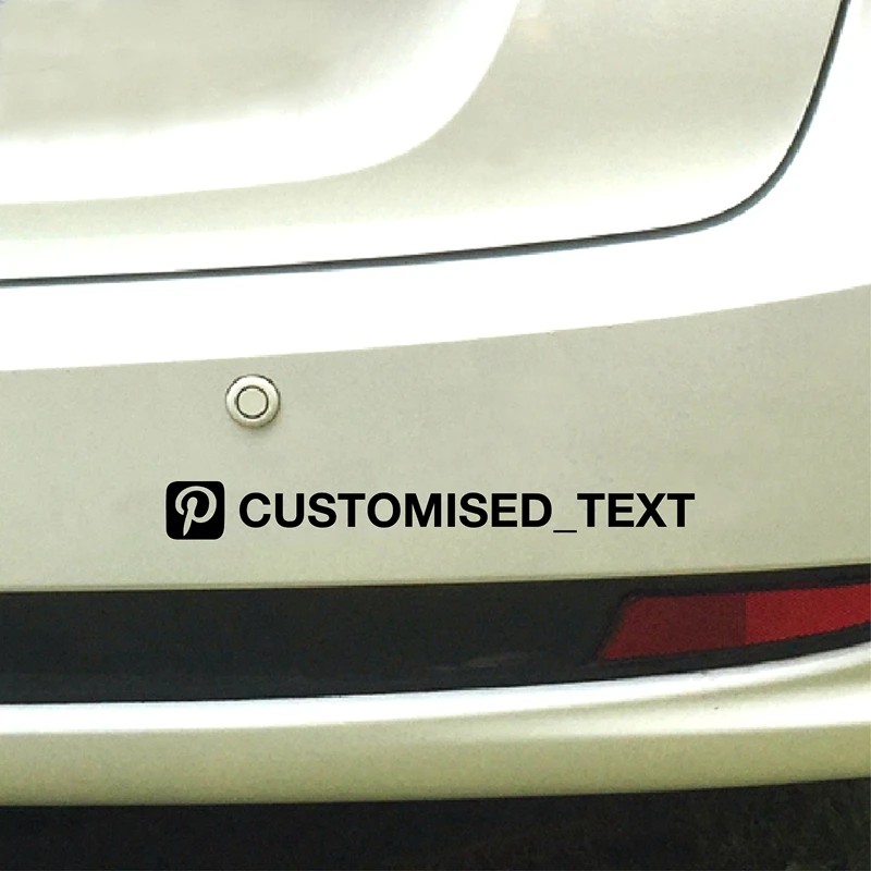 Personalized Custom Username Facebook YouTube Snapchat Instagram Pinterest Decals Car Window Moto Bumper Vinyl Sticker