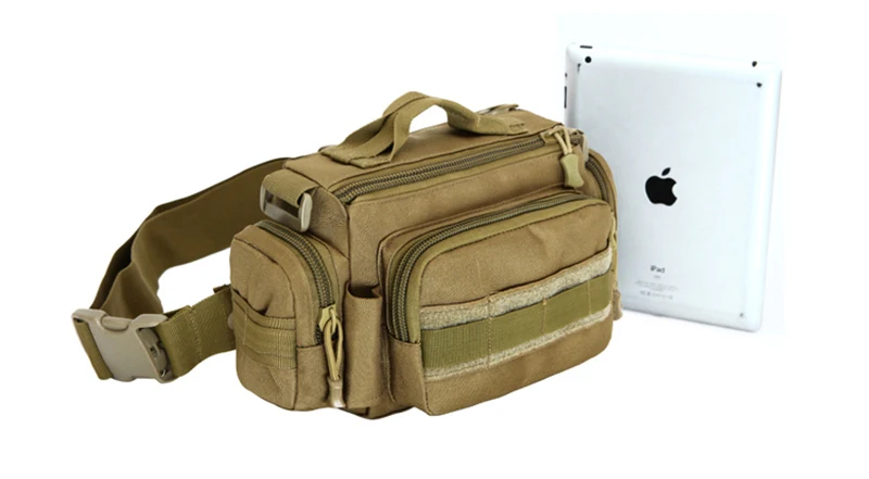 Männer Taille Tasche 1000D Nylon Wasserdichte Fanny-Pack Gürtel Hüfte Bum Sling Brust Taschen Daypack Military Reise Assault Molle Tasche – Detail 22