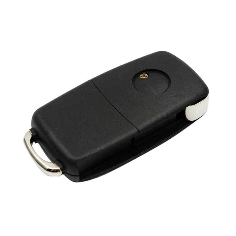 HAUSNN 2 Buttons Remote Flip Folding Car Key Shell for VW Volkswagen MK4 Bora Golf 4 5 6 Passat Polo Bora Touran Key Case