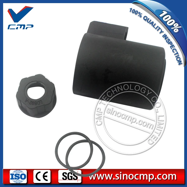 24V Electronic Injection Solenoid Coil (H: 59mm, Dia: 20/21mm) for Volvo Excavator