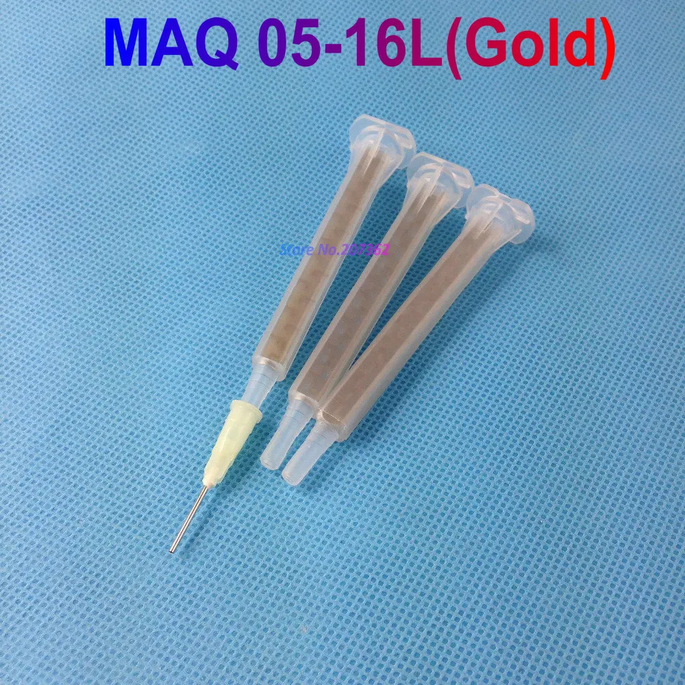 

500PCS/LOT Resin Static Mixer MAQ 05-16L (gold) Square Tube Bayonet Mixer Quadro mixer Mixing Nozzles for Duo Pack Epoxies