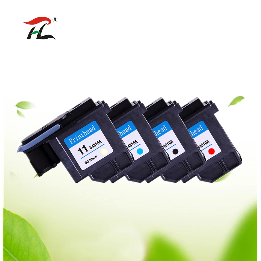 4PK رأس الطباعة المعاد تصنيعها رأس الطباعة ل HP11 HP 11 C4810A C4811A C4812A DesignJet 100 110 111 120nr 500 500ps 510