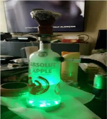 1pc/lot Centerpiece Lighting 4inch LED Light Base 3AA Battery Operated 9 RGB  LED Light For Under Vase Lighting