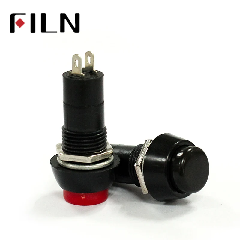 filn PBS-11A PBS-11B plastic ON OFF latching  off-(on) Momentary push button switch 2pin