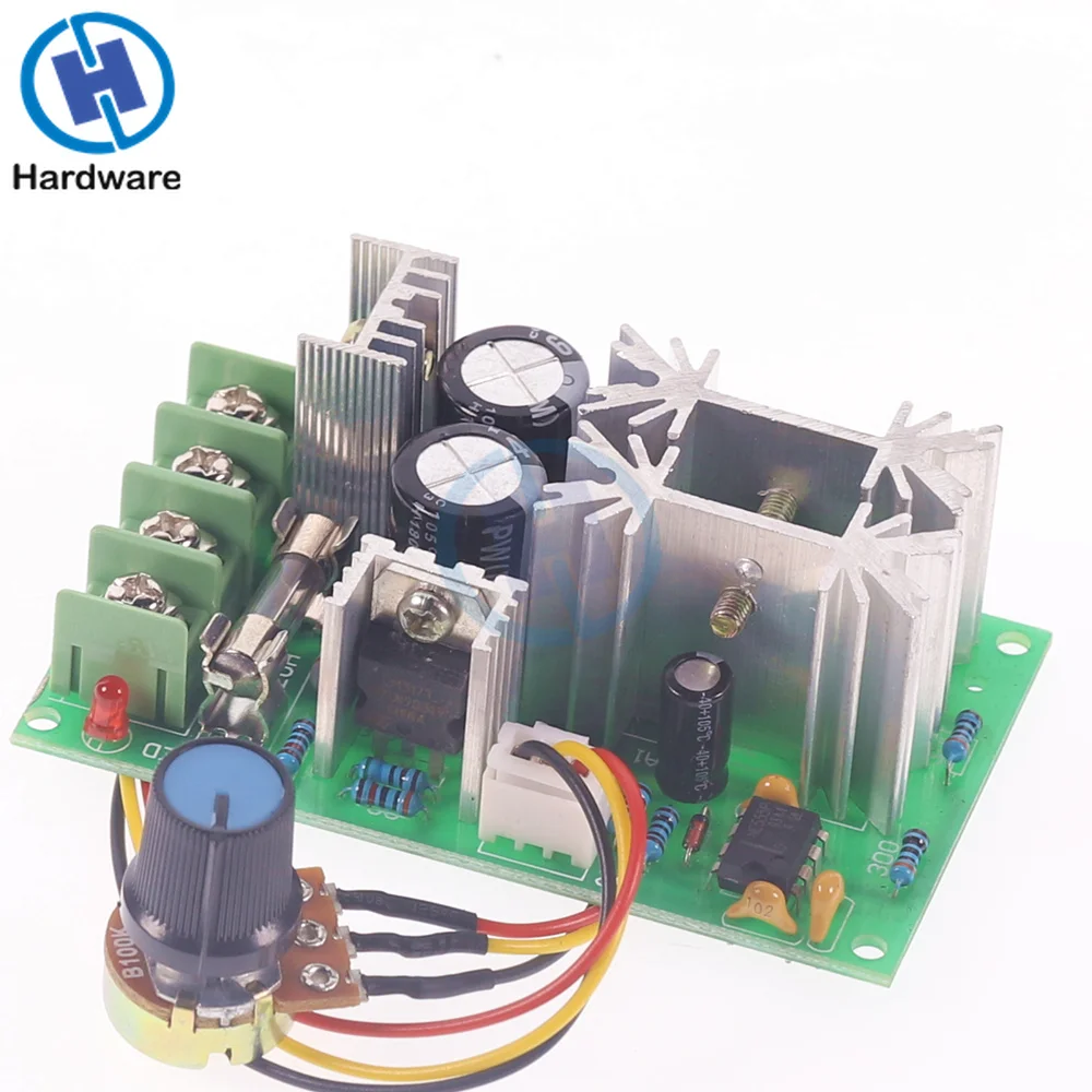 Módulo de acionamento de alta potência do regulador atual do interruptor 20a do controlador da velocidade do motor do regulador de velocidade do motor pwm da c.c. 10-60v