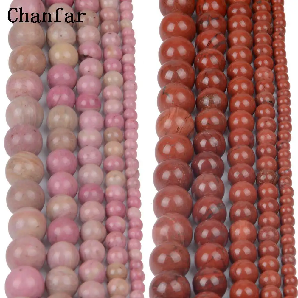 Natural Red Japer Stone Women Jewelry Fashion Making Loose Beads 4 6 8 10 12mm Wholesale