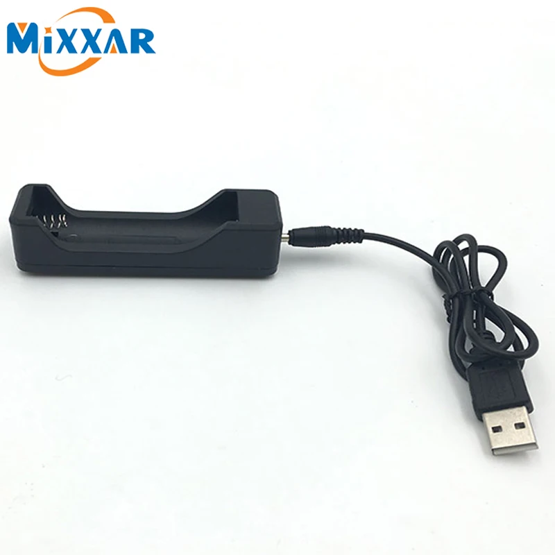 zk30 High Quality! USB Charger Cable and 18650 battery for charge rechargeable 18650 Battery slot  LED flashlights Headlights