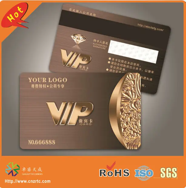 

new! high quality special high-co magnetic strip panel plastic vip card printing