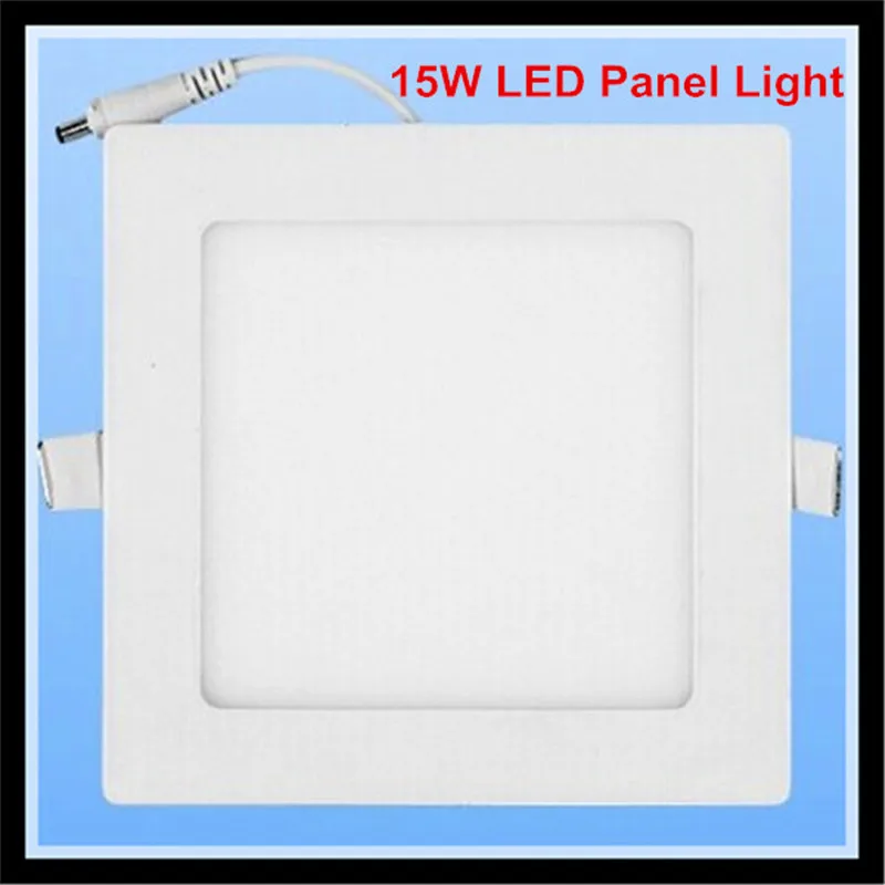 10PCS 15W LED Panel Light AC85~265V Downlights Round Square Ultra Thin LED Panel Lights SMD2835 for Home Lighting