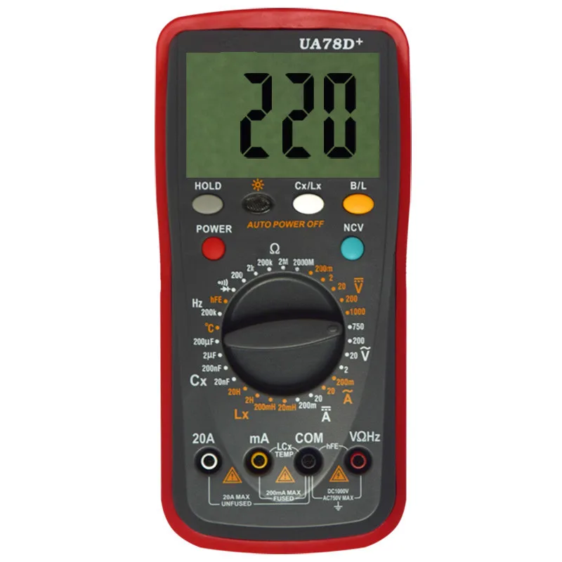 New High Accuracy Digital Multimeter Resistance Capacitance Inductance Precision Ohmmeter ACDC LCR Multimeter With LCD Backlight