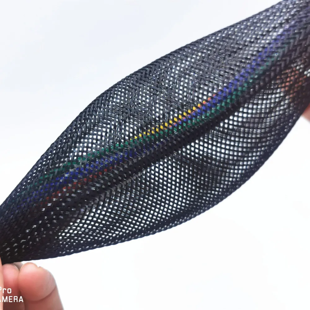 Black Insulated Braid Sleeving 4/6/8/10/12/16/20/25/30/40/50mmTight PET Wire Cable Protection Expandable Cable Sleeve Wire Gland