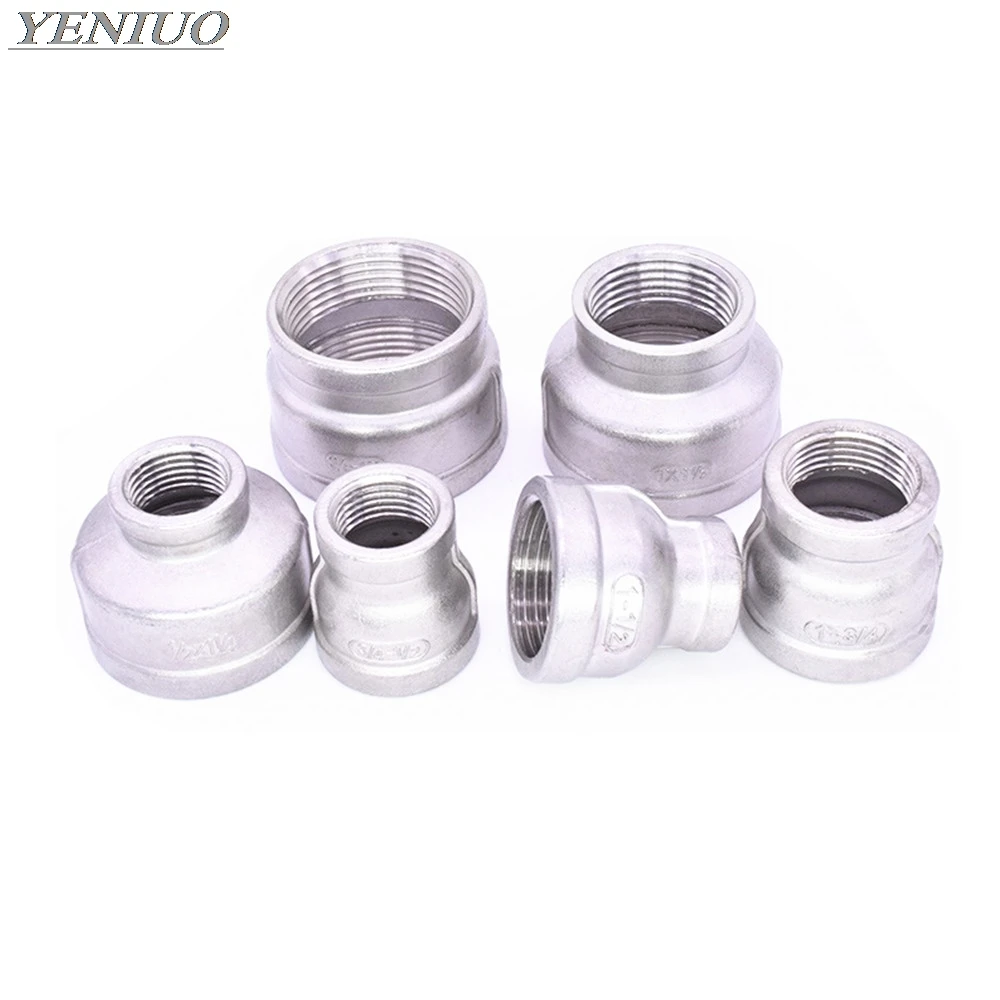 

1/8" 1/4" 3/8" 1/2" 3/4" 1" 1-1/4" 1-1/2" BSP female to female Thread Reducer 304 Stainless Steel Pipe Fitting Connector Adpater