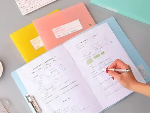 A3/A4  file folder multi-function storage clip data folder document file folder 3 pieces