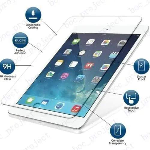 9H 0.3mm Premium Tempered Glass Screen Protector for iPad air 1 2 ipad 2 3 4 iPad mini 1 2 3 4 50pcs without retail package