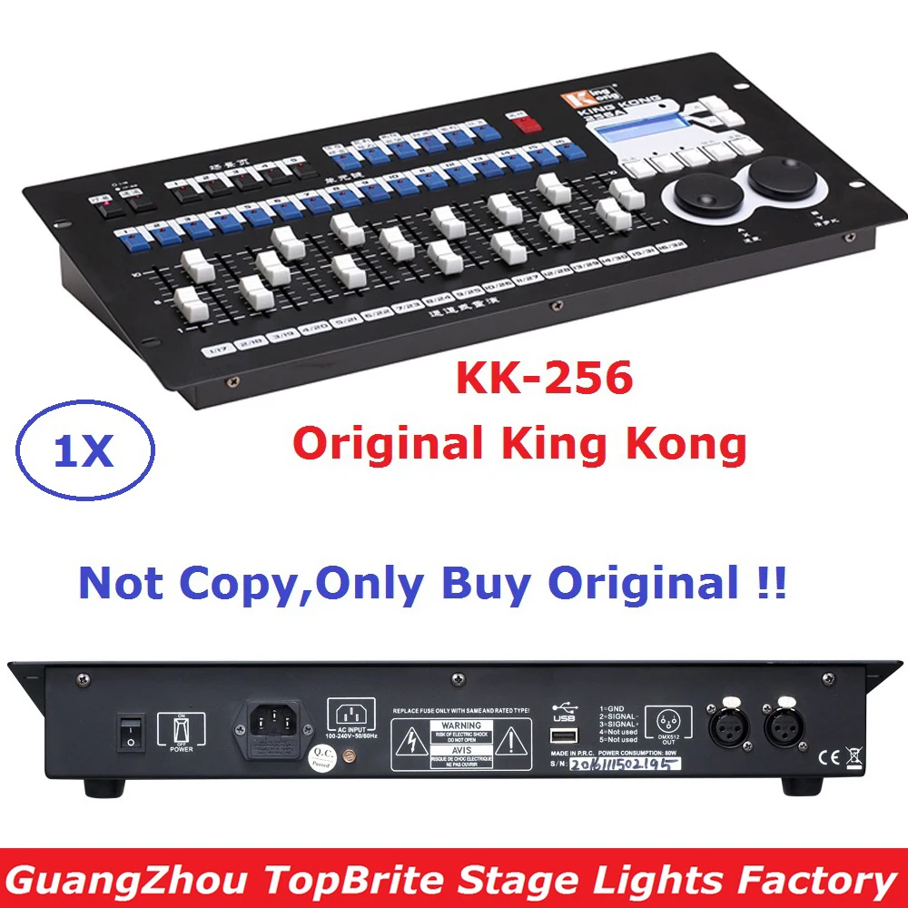 yuer controlador profissional de luzes de palco console de iluminacao teatral king kong 256 canais bar ktv dmx512 original 01