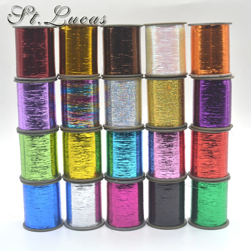 28C Flat wire 8000M/Roll DMC Metallic Embroidery Crochet Threads Knitting Yarn Cross Stitch Threads Sewing accessories diy