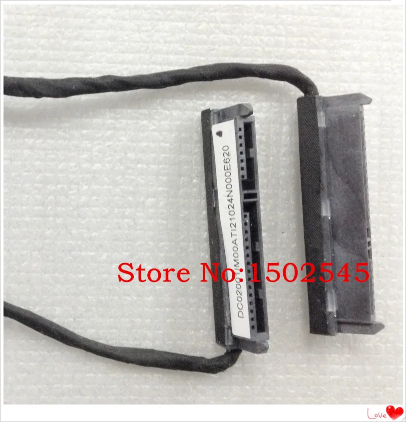 Frete grátis cabo original de conector de disco rígido para laptop hdd sata hp invy4 invy6 m4 m6 m7 cabo de interface hdd hdd