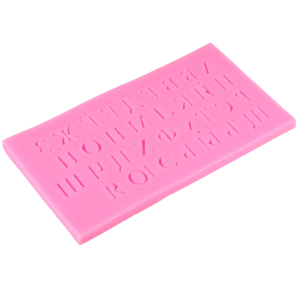 M165 Russian Alphabet Letter Epoxy UV Resin Silicone Mold Fondant Cake Molds Candy Chocolate Kitchen Baking Cake Tools