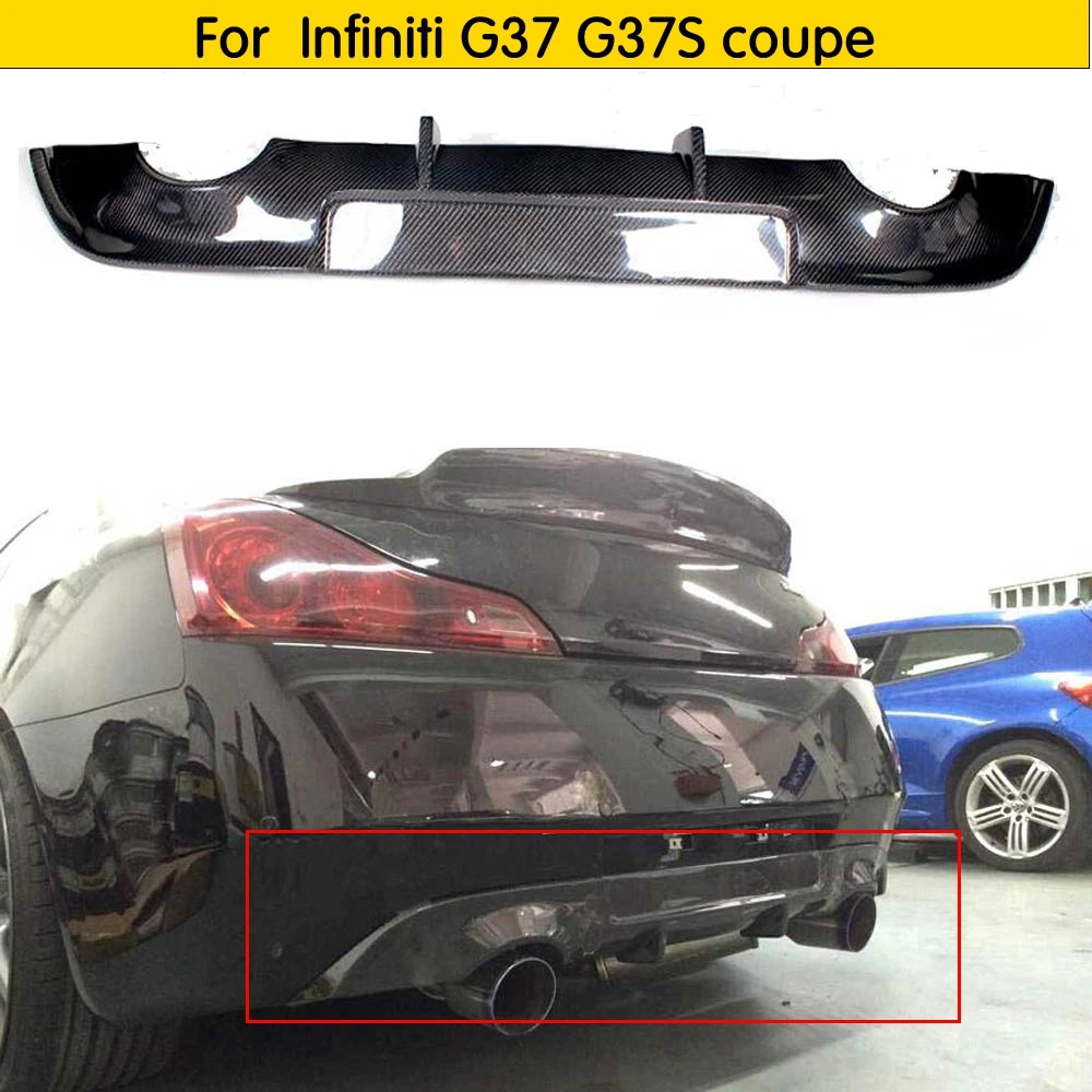 

Rear Lip Diffuser Spoiler Car Styling For Infiniti G37 2009-2013 Base Coupe Journey Coupe Not for USA Market Car Carbon Fiber