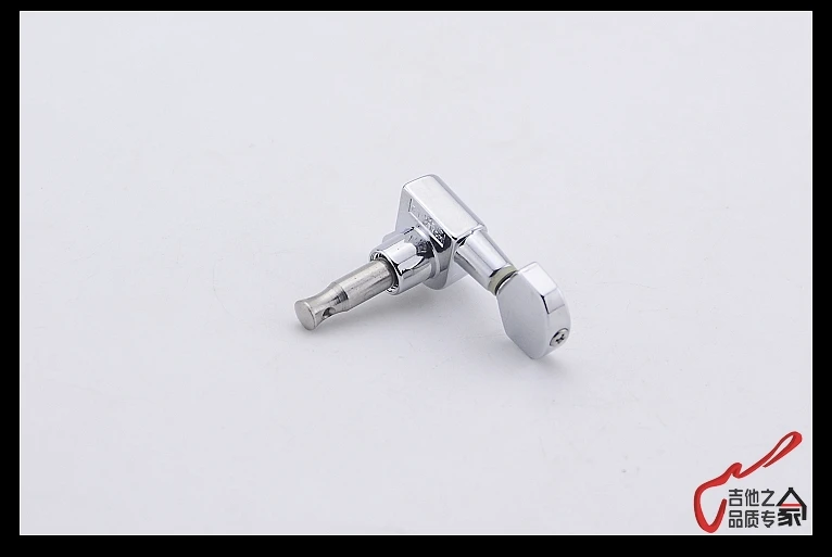 1 Set GuitarFamily  6 In-line  Left Hand Guitar  Machine Heads Tuners  Chrome ( #0427 ) MADE IN KOREA