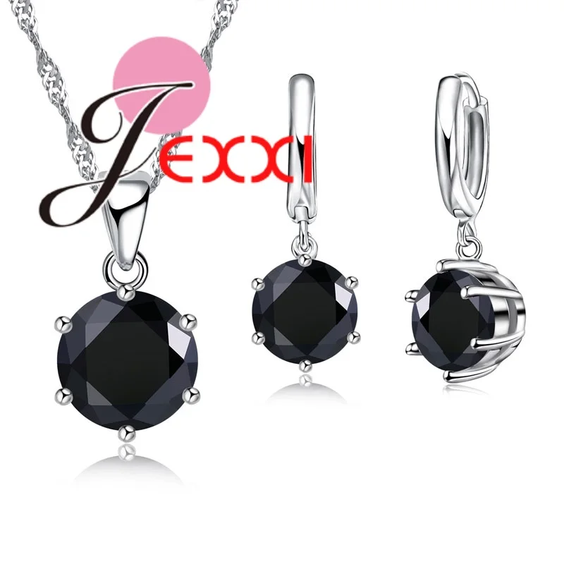 Korean Style Jewelry Set Zirconia With CZ Crystal Torques Collar Necklace Jewelry And Earrings For Women Gifts