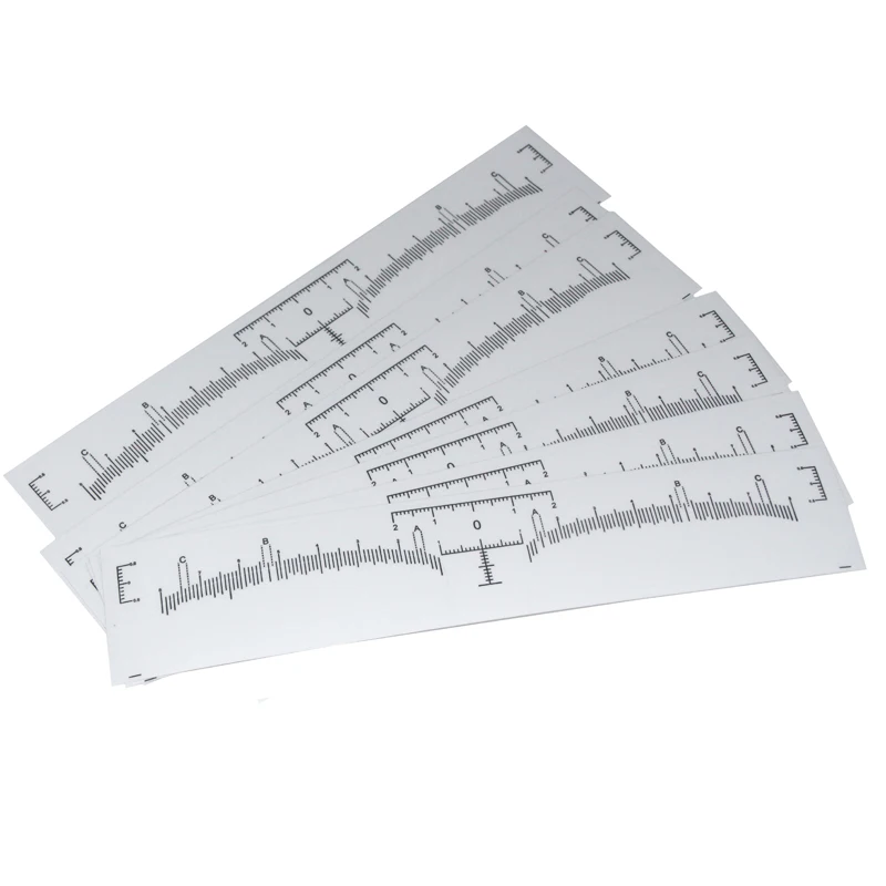 Disposable Accurate Permanent Makeup Eyebrow Shaping Tools Eyebrow Measurement Ruler Sticker 10pcs For microblading