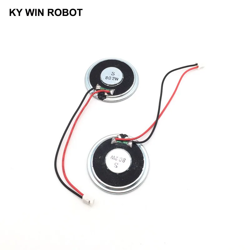 2 teile/los Neue Ultra-dünne lautsprecher 8 ohm 2 watt 2 W 8R lautsprecher Durchmesser 40MM 4CM dicke 5MM mit PH 2,0 terminal draht länge 10CM