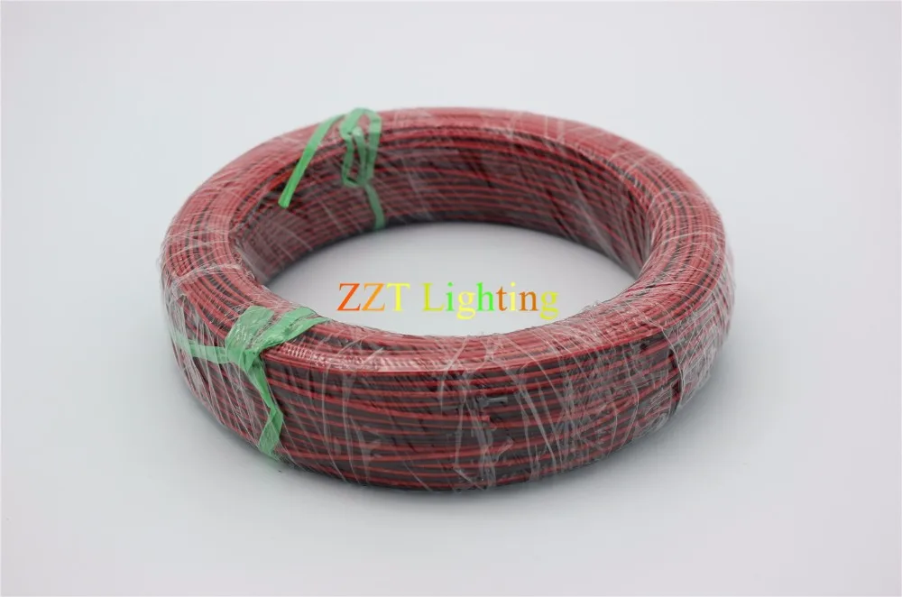 

10mled 2 Pin Copper wire 22AWG 20AWG 18AWG 16AWG IEC RVB PVC insulated electrical cables LED strip extend UL2468 wire connector