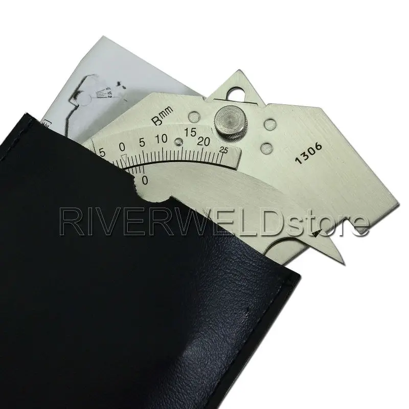 RIVERWELD Bridge Cam Gauge High-low Checks Depth of Undercut Pitting Fillet Weld Length Throat Size Angle SK-8 Metric