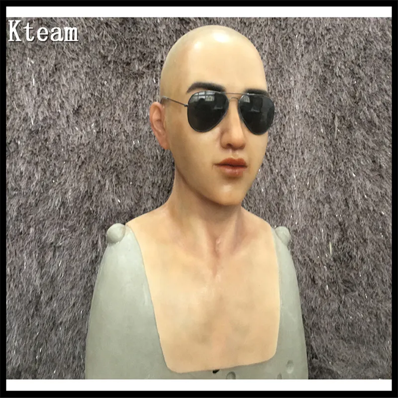 New Halloween Mask Male Silicone Mask Masquerade Masks Cosplay Top Quality Handsome Man Crossdresser Costume DHL Free Shipping