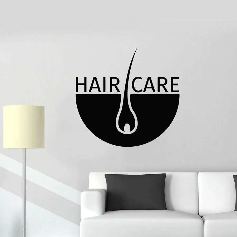 Beauty Salon Vinyl Wall Decal Hair Care  Cosmetology Clinic Art Wall Window Stickers Mural Hair Salon Store Decoration N285