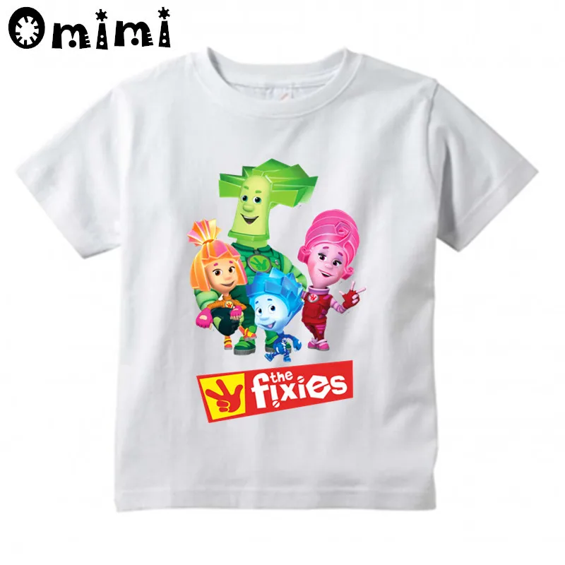 Boys/Girls The Fixies Cartoon Design T-Shirt Children's Funny Short Sleeve Tops Kids T Shirt