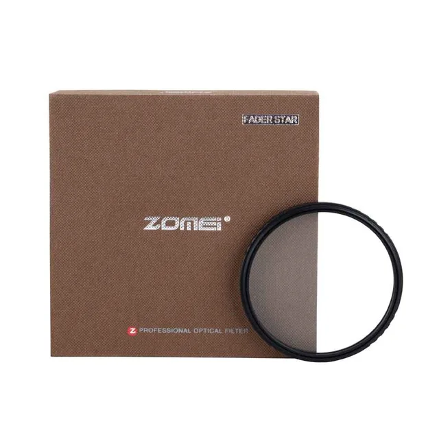 Zomei-Filtro ABS Fader Star Line, accesorio para cámara DSLR, 4, 6, 8, 52, 58, 67, 72, 77, 82mm, para Canon, Nikon, Sony