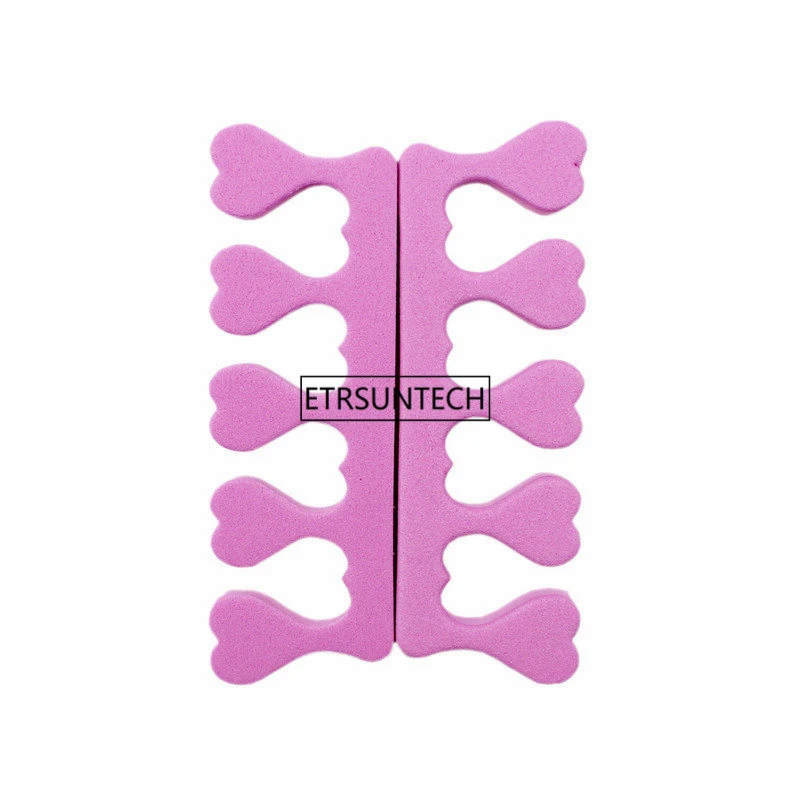 1000pcs Toe Separators Orthodontic Straightening Pad Toes Hammer Sub-toe Nail Art Fet Care Pedicure Nicely Tools F3185