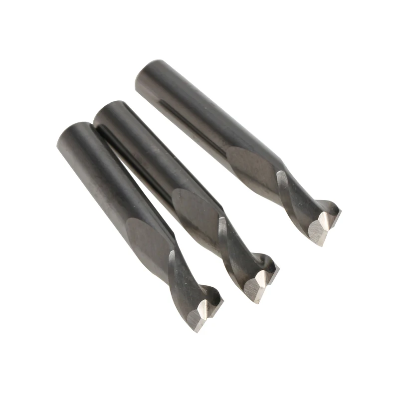 

3pcs Shank 6mm x12mm Two Flutes Spiral Bit, Milling Tools, Wooden Cutters, Carbide CNC PVC Endmill Router Bits