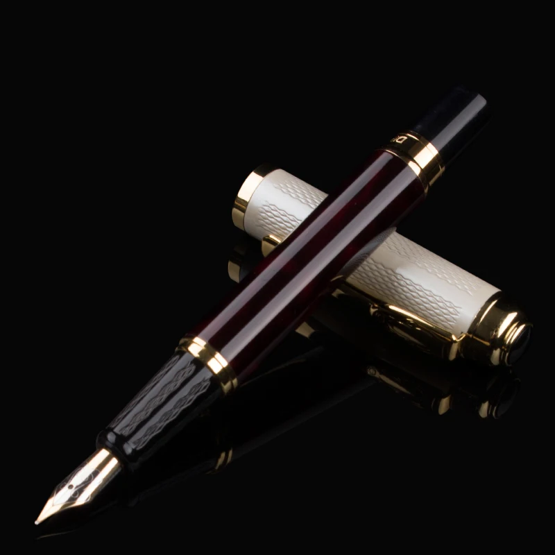 High Quality Fountain Pen Luxury 821 Full Metal Golden Clip Pens Writing Stationery Office School Supplies